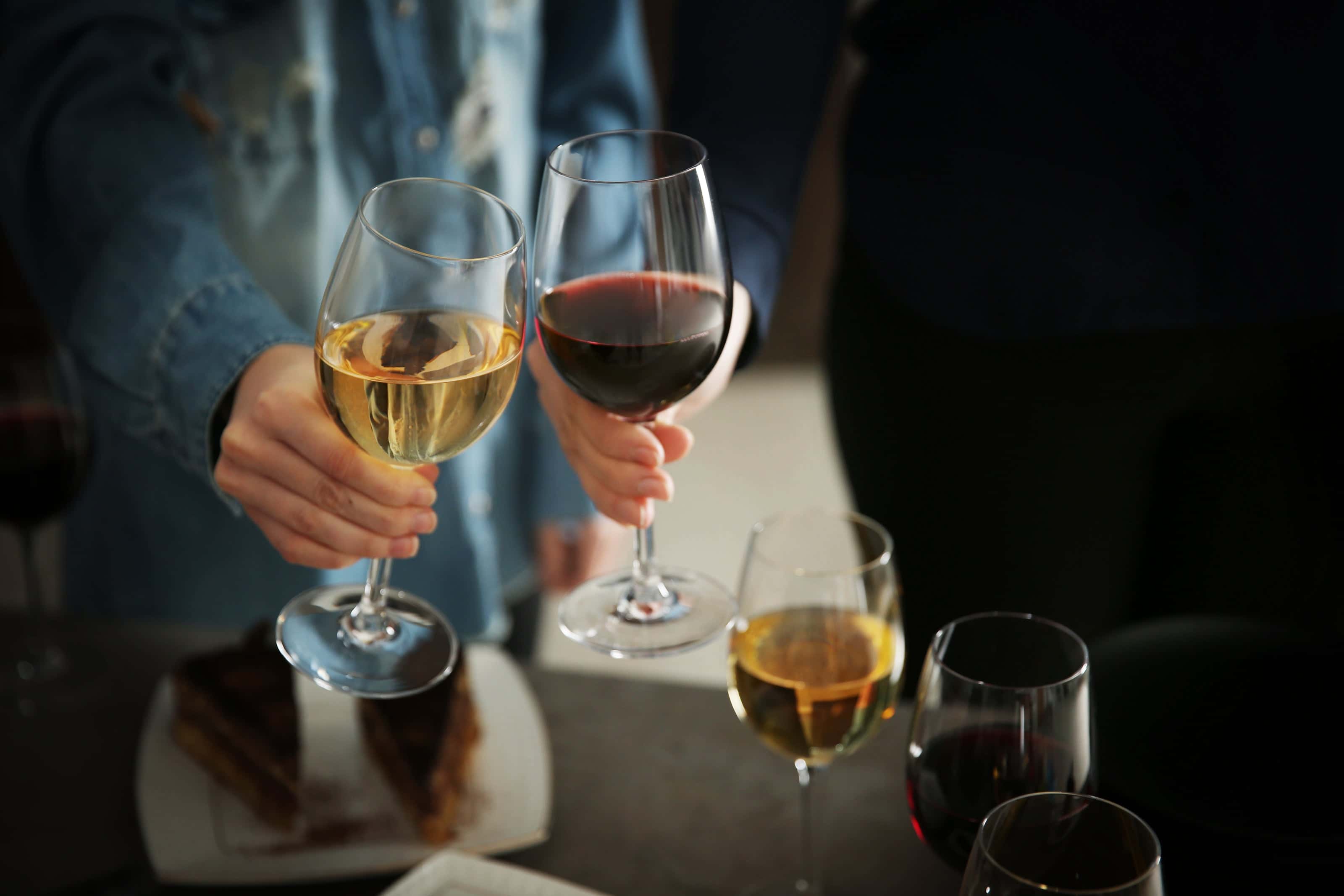 Glasses of wine