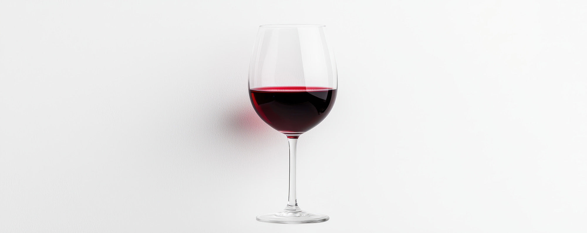 image showing tannins in wine, red wine in glass against white background